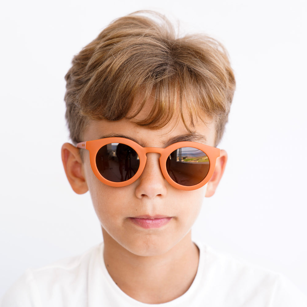 Grech&Co | Occhiali da sole flessibili UV400, Classic Bambino Ember