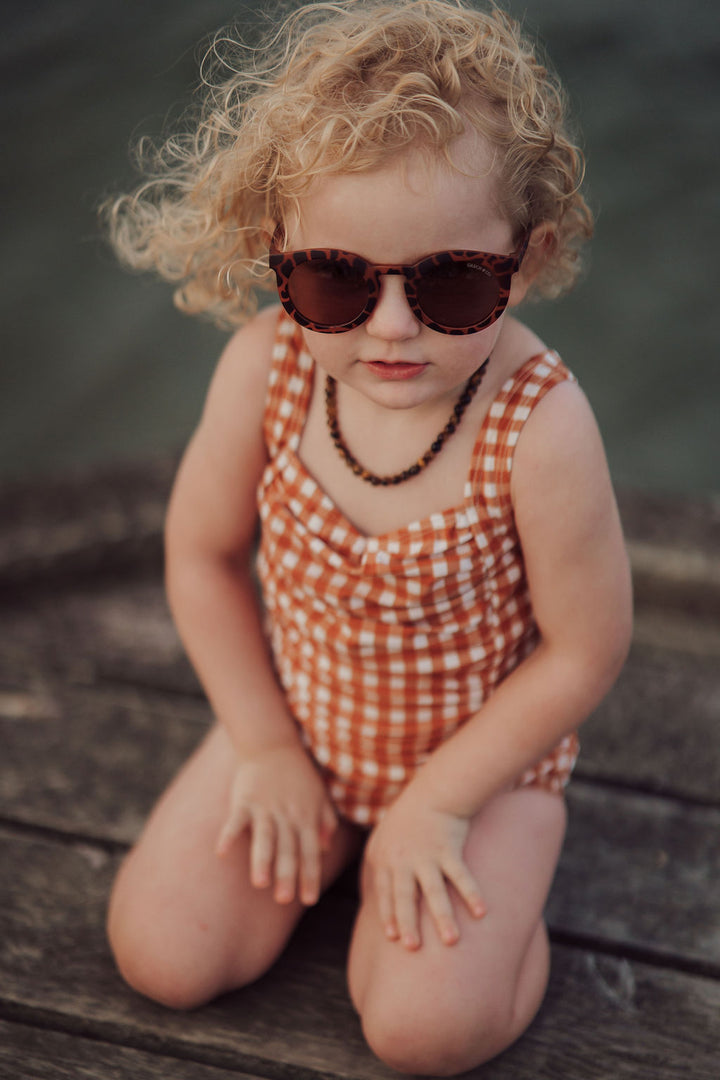 Polarized and flexible sunglasses 3-8 years, Tortoise