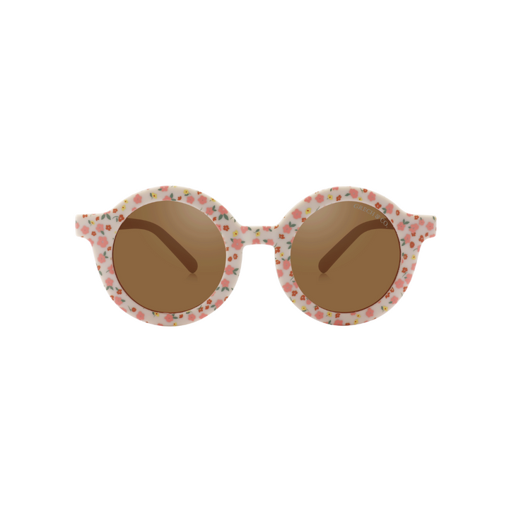 Occhiali da sole per bambini flessibili, Round Sunset meadow Grech&Co