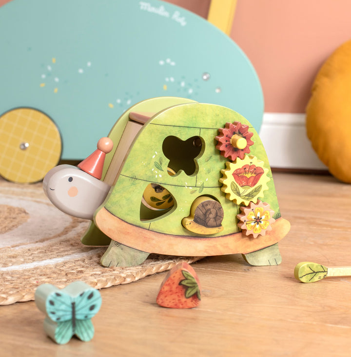 Wooden Activity Turtle