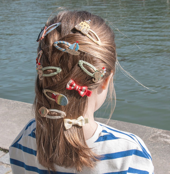 Beach hair clips