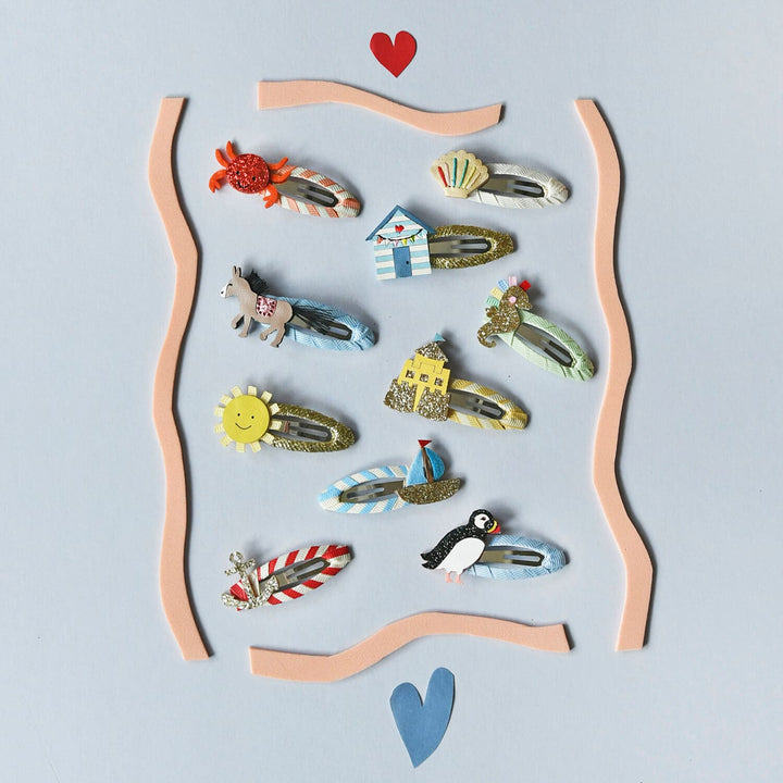 Beach hair clips