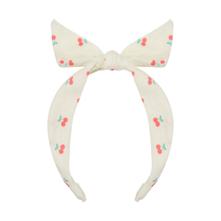 Headband with cherry bow