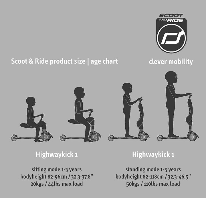 Highwaykick 1 2-in-1 Transforming Scooter, Forest