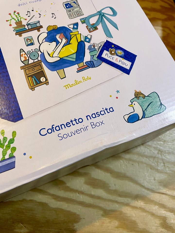 Cofanetto nascita, Puce e Pilou (Scatola leggermente danneggiata)