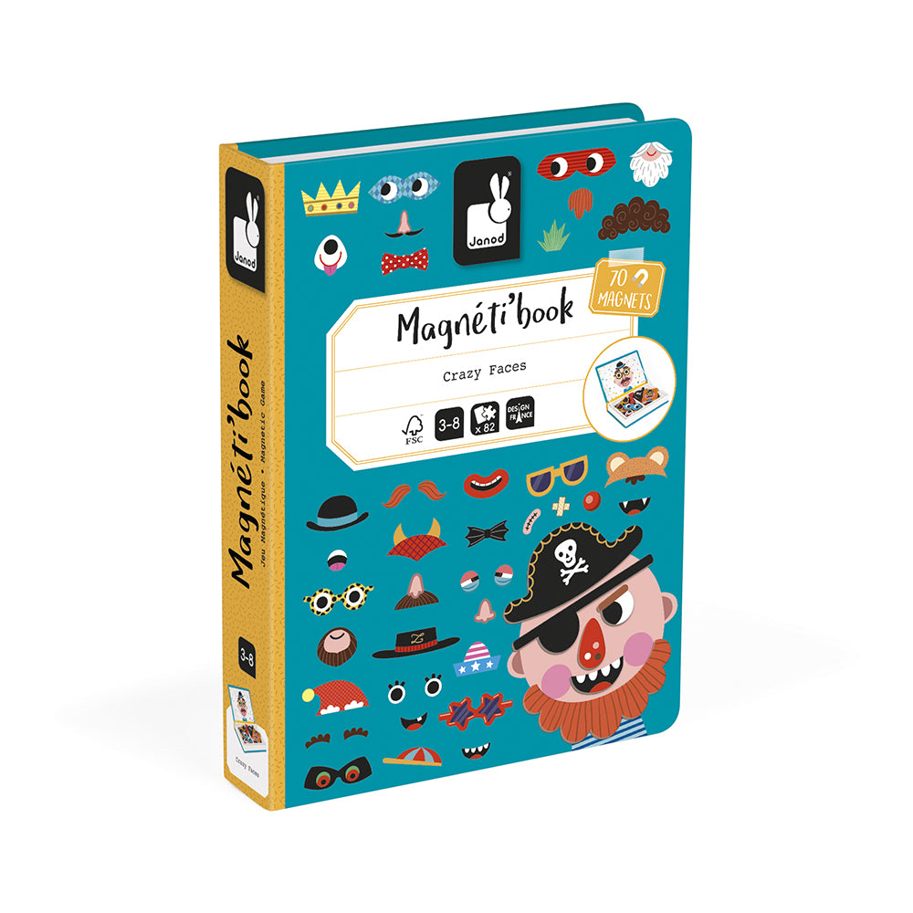 Gioco magnetico Magneti'book, Crazy faces | Janod
