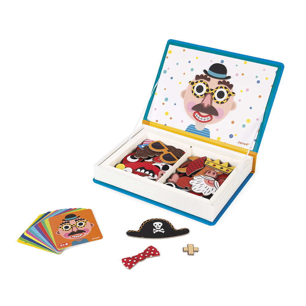 Gioco magnetico Magneti'book, Crazy faces | Janod