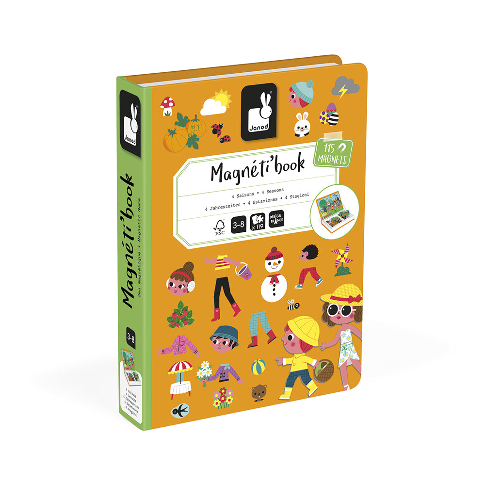 Gioco magnetico Magneti'book, Quattro stagioni | Janod