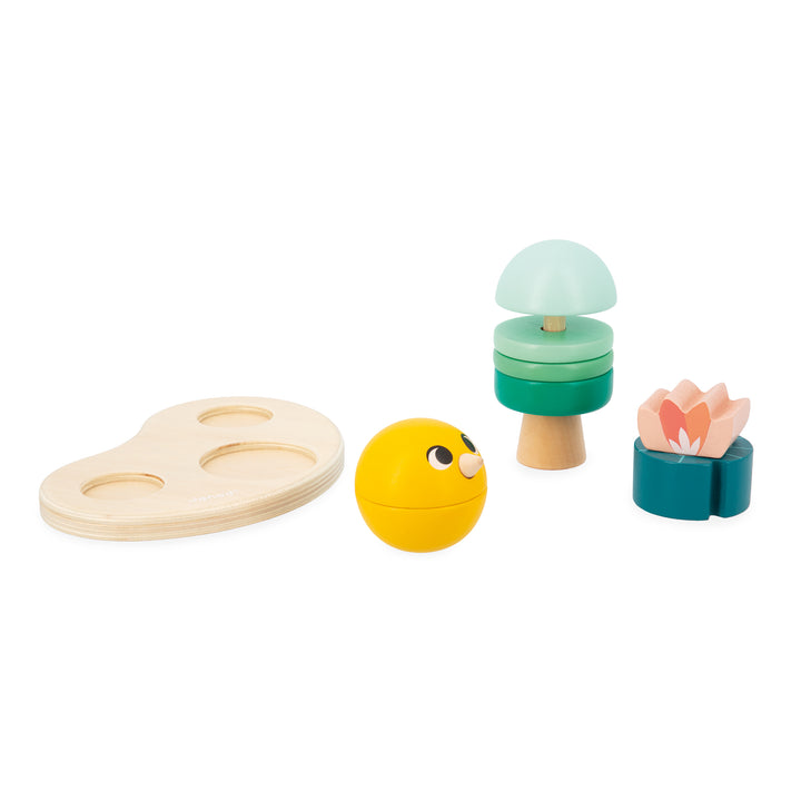 Janod box, Wooden toys for 18 months - Fine motor skills
