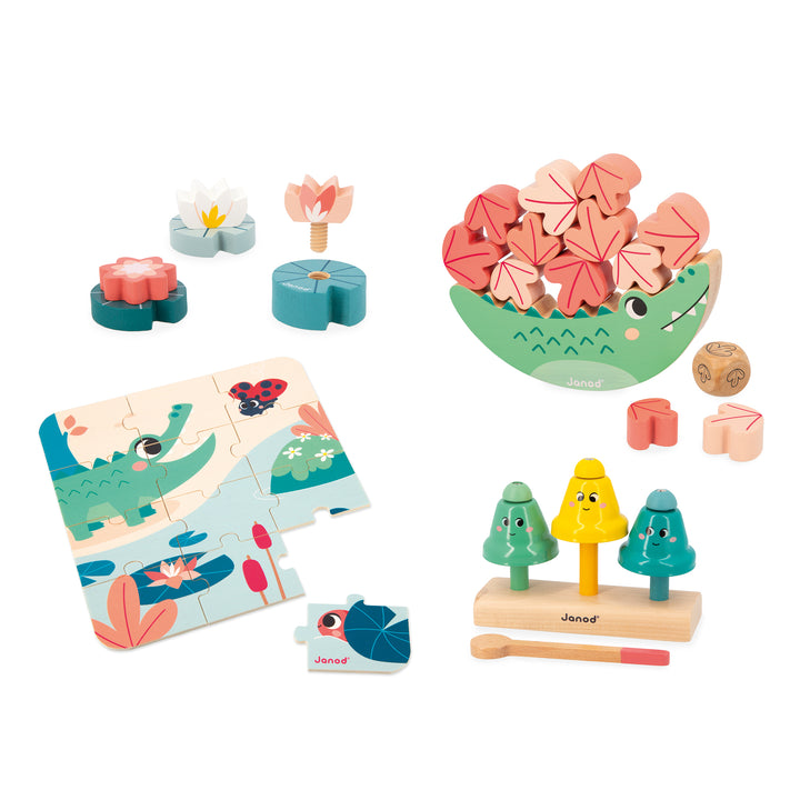 Janod box, Wooden games for 24 months - Concentration skills