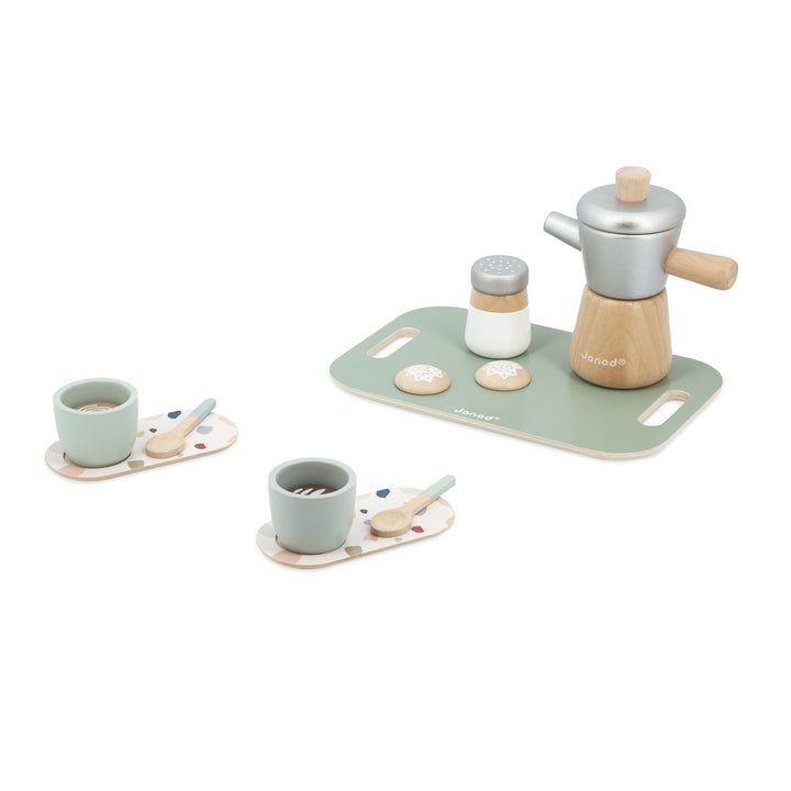 Italian coffee in wood