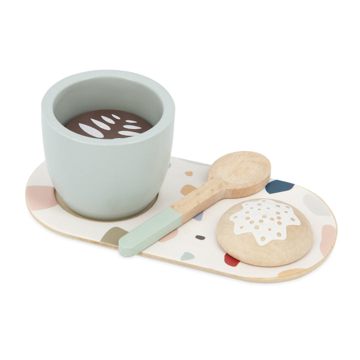 Italian coffee in wood