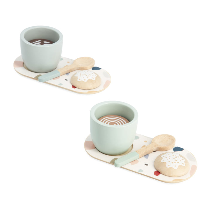Italian coffee in wood