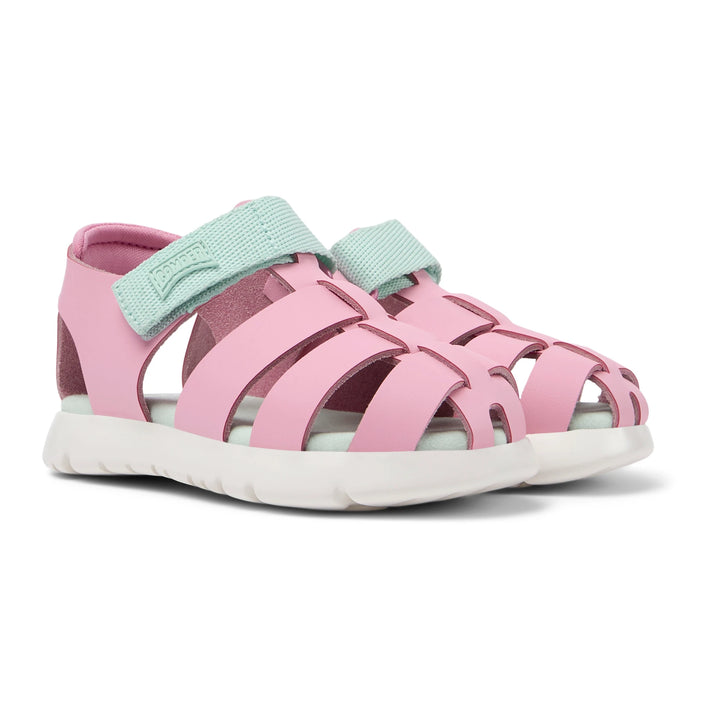 Sandali in pelle rosa, Oruga | Camper per bambini