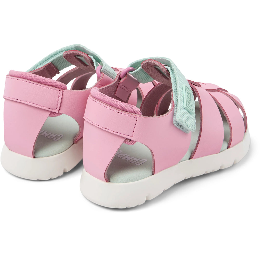 Sandali in pelle rosa, Oruga | Camper per bambini