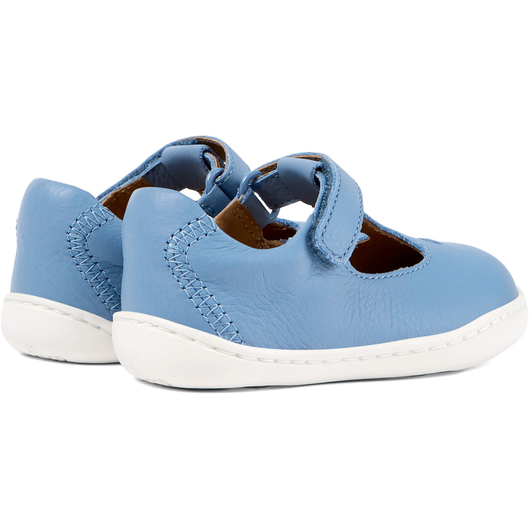 Scarpe con cinturino a T in pelle blu, Twins | Camper bambini