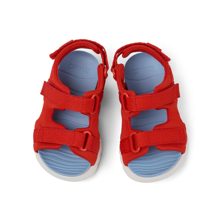 Sandali in tessuto rosso, Oruga | Camper per bambini