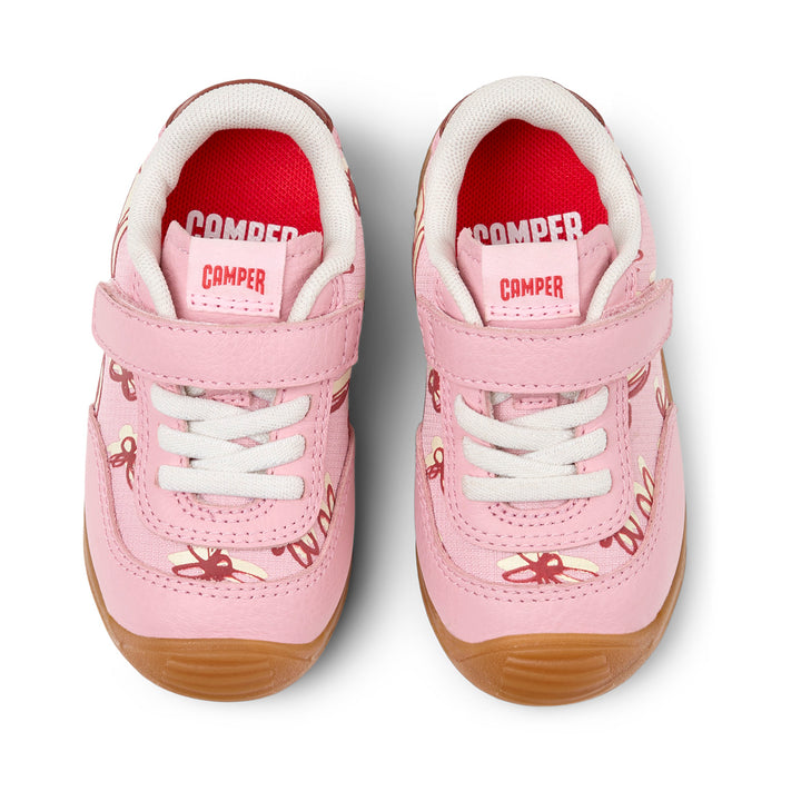 Pink fabric and leather sneaker, Dadda