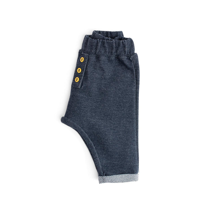 Pantaloni in cotone effetto denim, Kassio