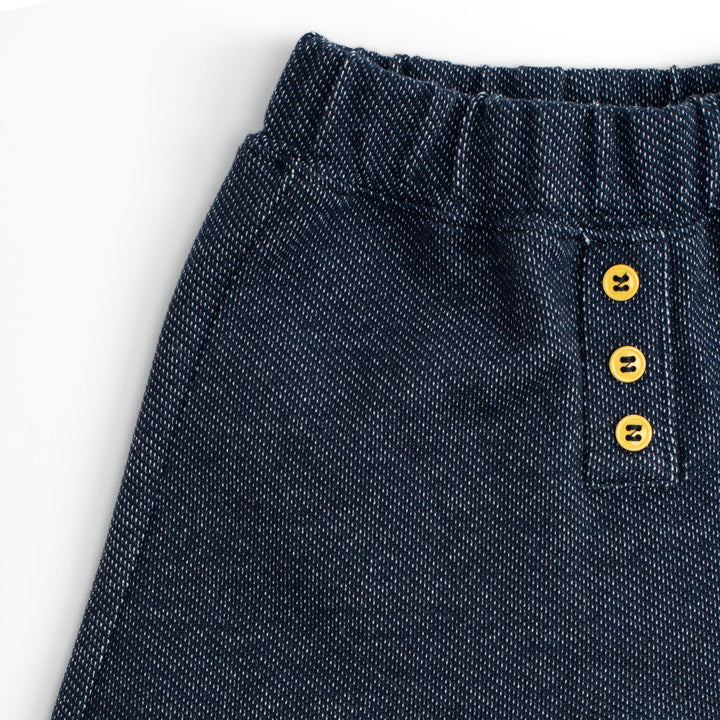 Pantaloni in cotone effetto denim, Kassio