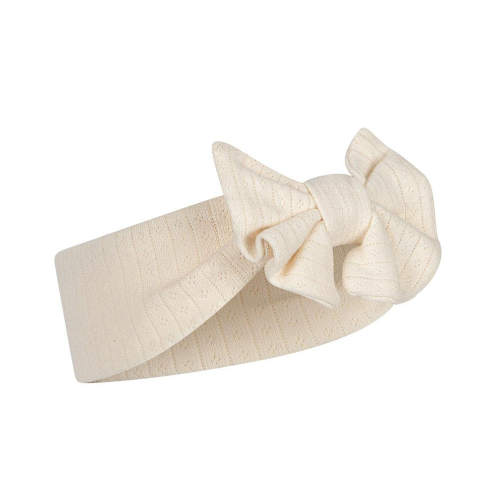 Cappello a cuffia con fiocco, Antique white | Konges Sløjd