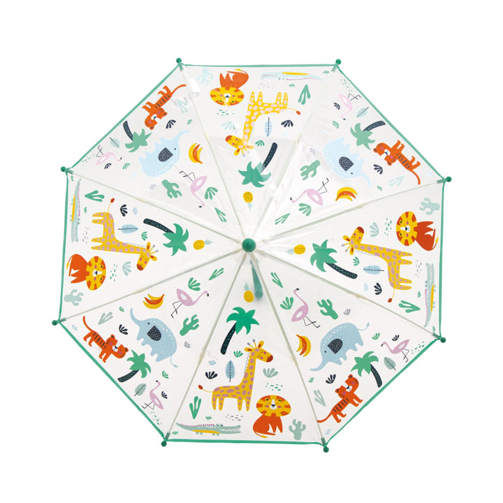 Ombrello magico trasparente 46cm, Giungla