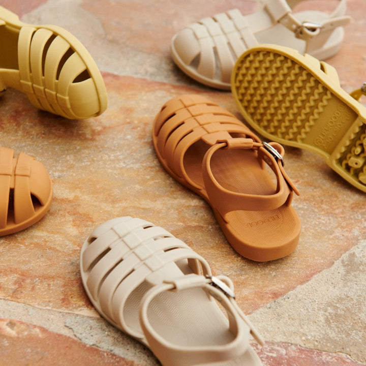 Beach sandals, soft and adjustable, Peppermint 