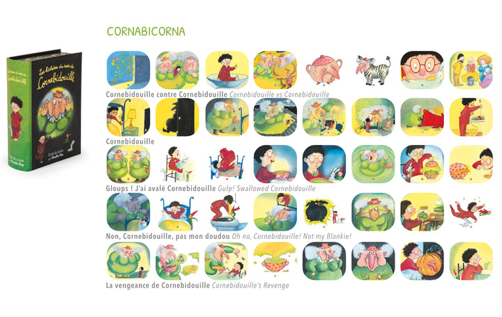 Lamp box set that projects stories, Cornabicorna