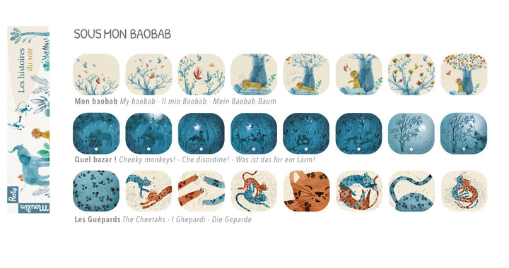 Lampada proietta storie della buonanotte, Sous mon Baobab