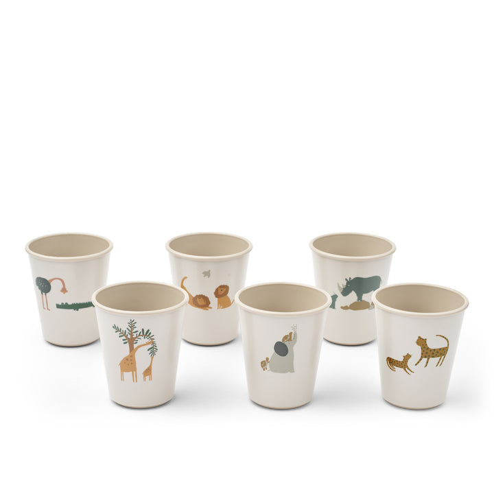 Set di bicchieri (6 pz), Animali