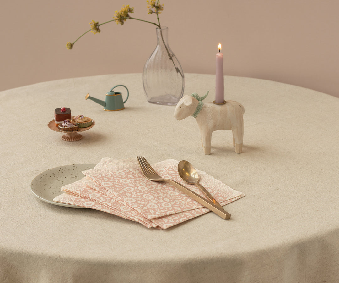 Napkins, Flowers - Pink
