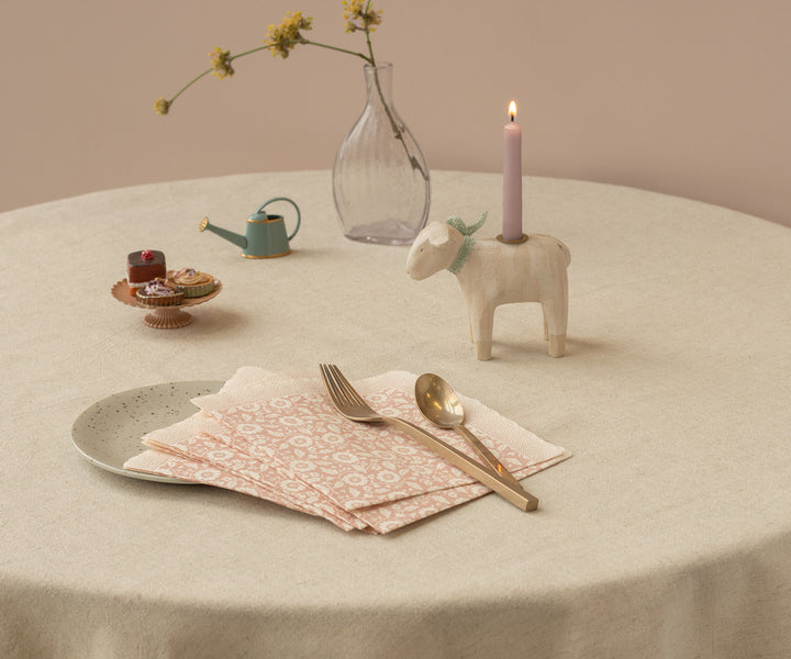Napkins, Flowers - Pink