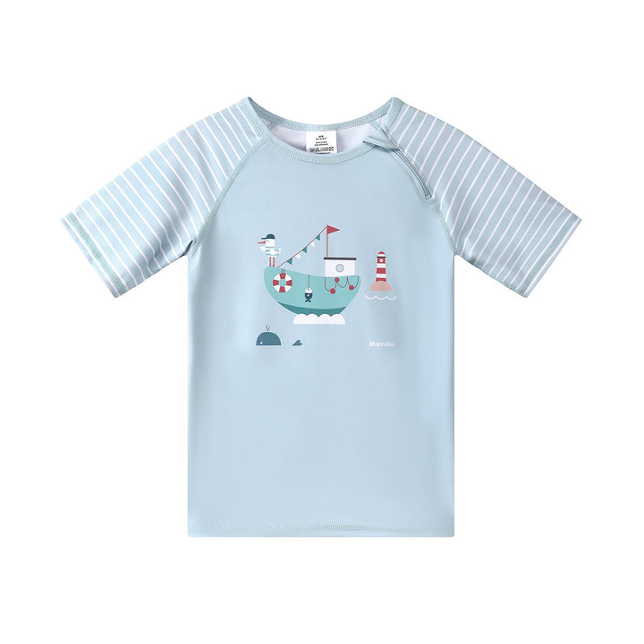UPF 50+ Swimwear T-Shirt, Fishing boat