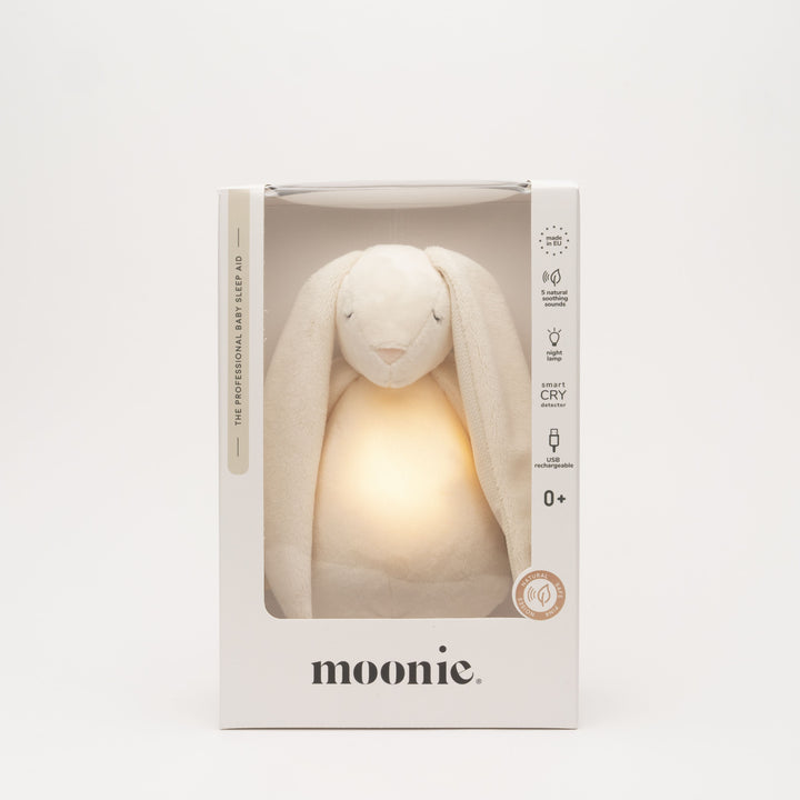 Moonie 2.0 Buzzing Rabbit with Light, Cream