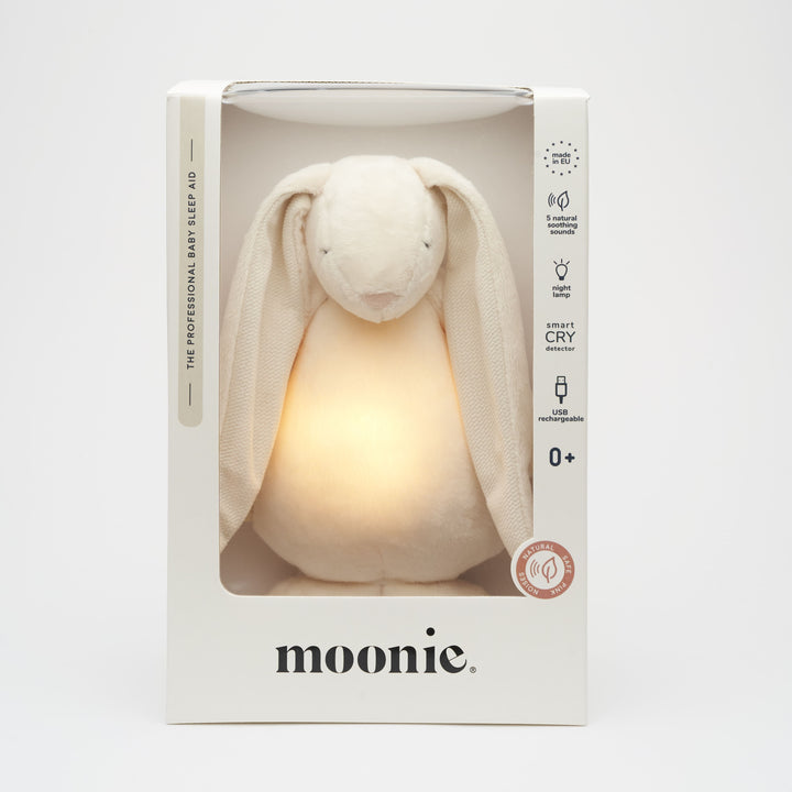 Moonie 2.0 Buzzing Rabbit with Light, Cream