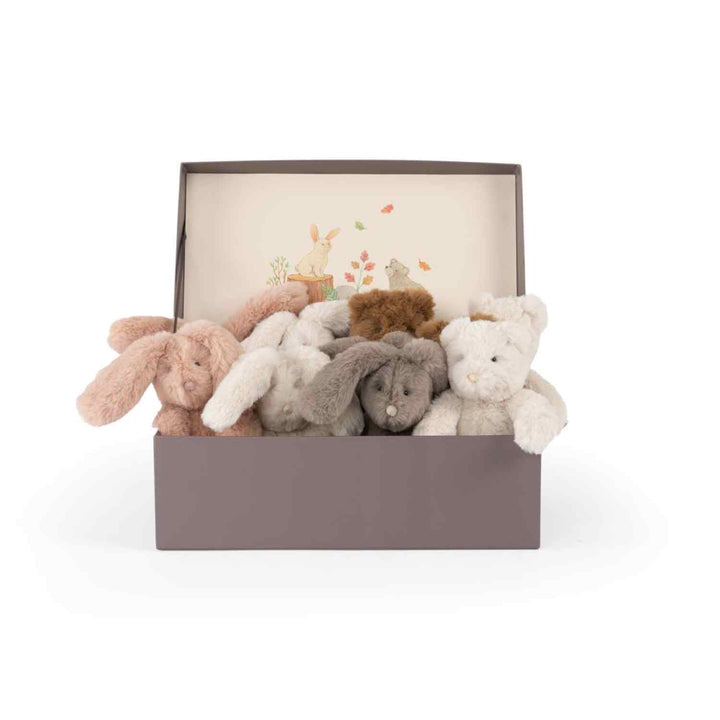 Small brown teddy bear plush toy