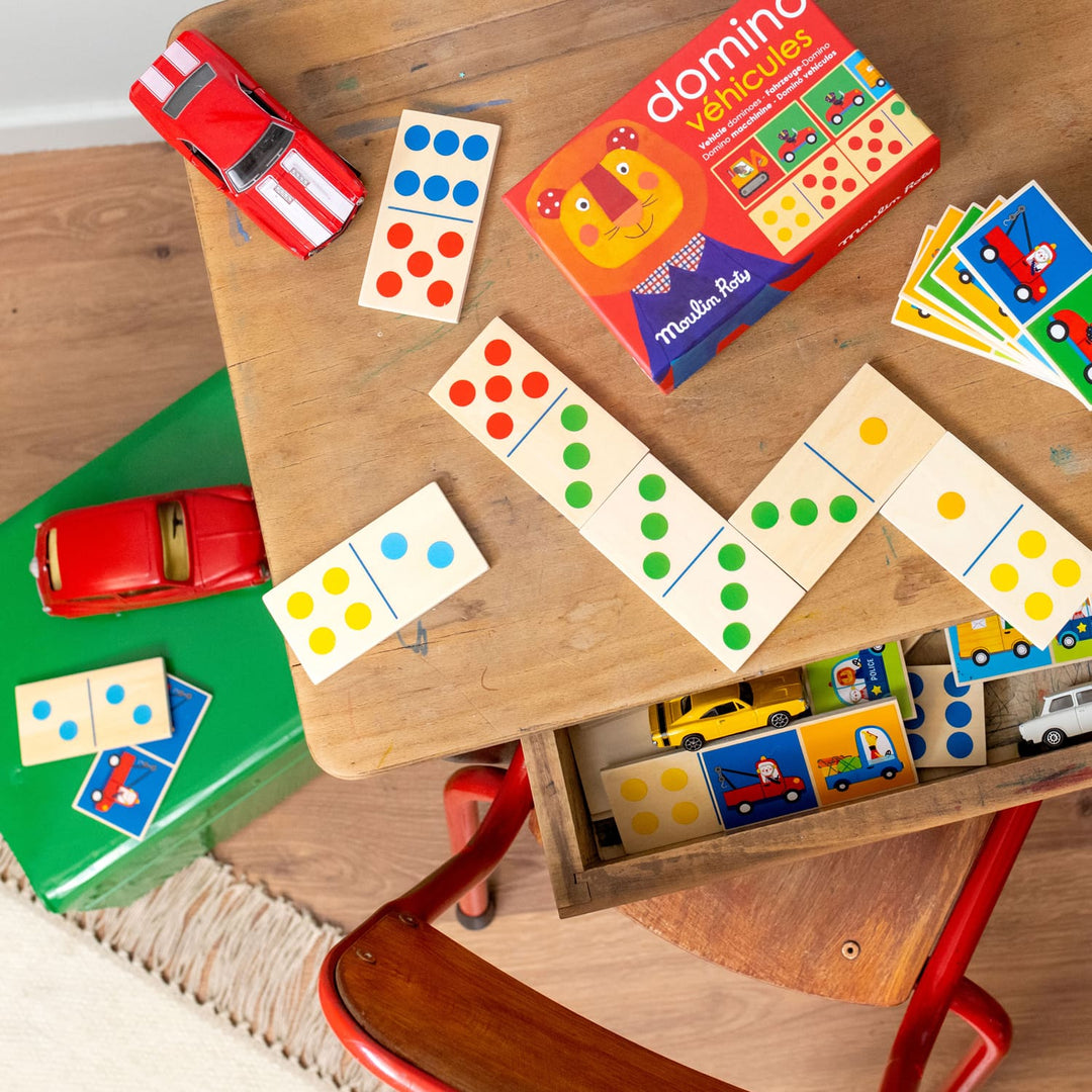 Wooden Vehicle Dominoes, Les Popipop