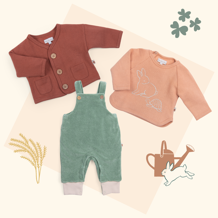 Green terry dungarees, Ignace 