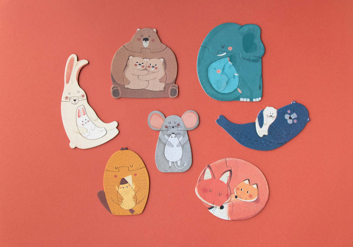 Puzzle Mama, 7 x 3pz | Londji, 2 anni+