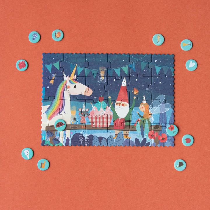 Little seek and find puzzle, Unicorn