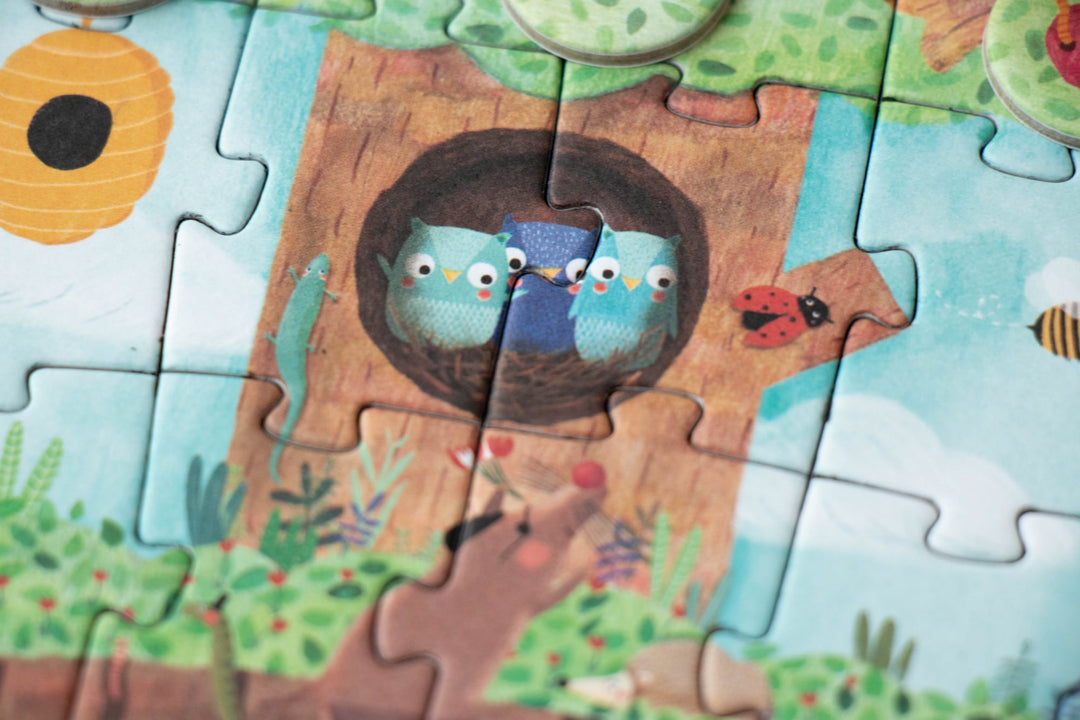 Little seek and find puzzle, Pommier