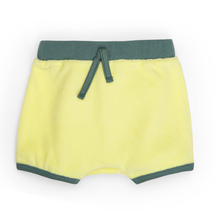 Yellow terry shorts, Liam
