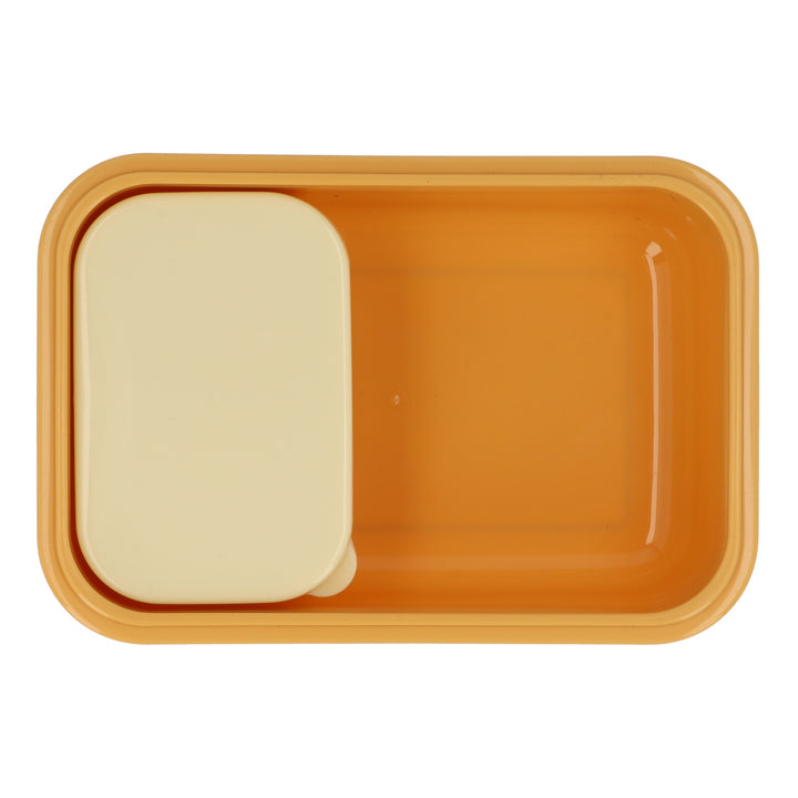 Large Bento Lunch Box, Yellow Checkered