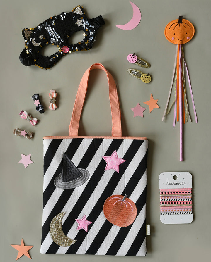 Maschera con paillettes Gatto Halloween