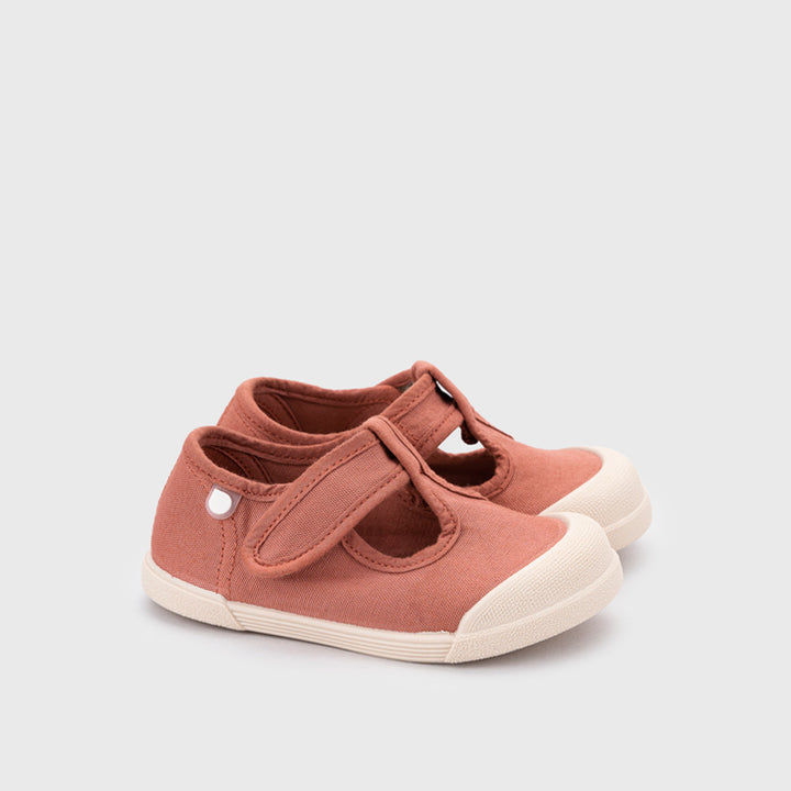 Sneaker bambini in tela concetto barefoot, Terracotta | Igor