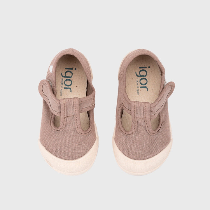 Scarpe in tela concetto barefoot, Cacao