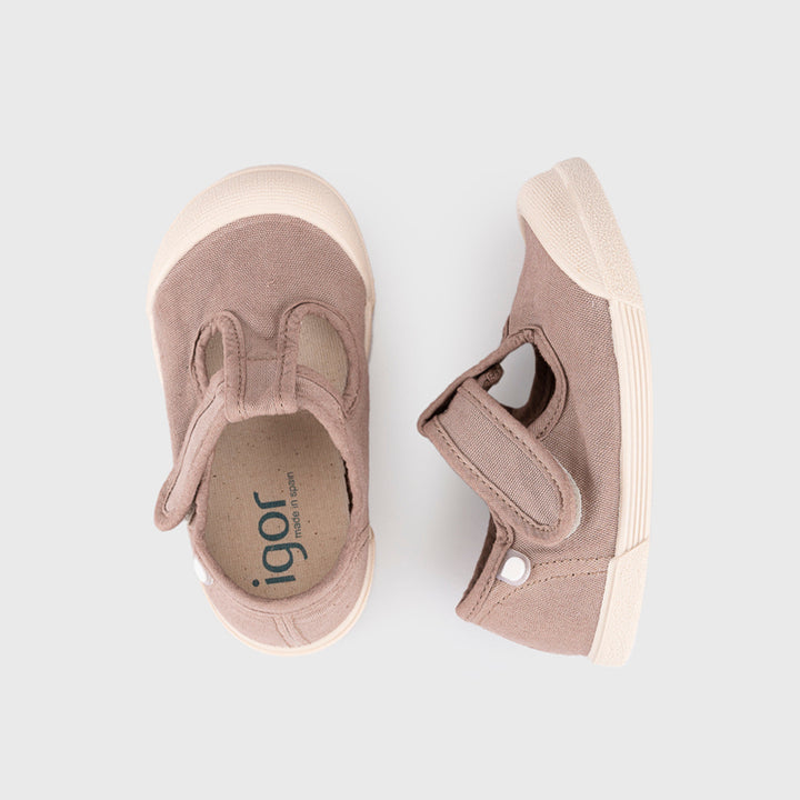 Scarpe in tela concetto barefoot, Cacao