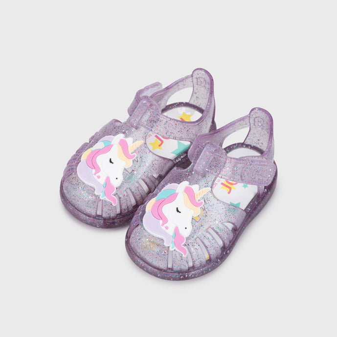 Sandali leggeri e flessibili in gomma morbida, Tobby Unicorno