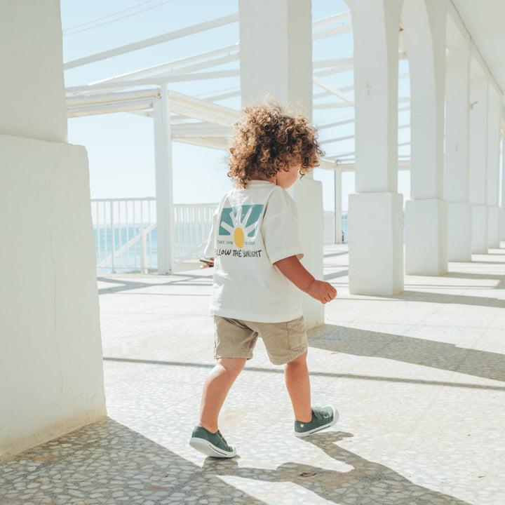 Scarpe in tela concetto barefoot, Kaki