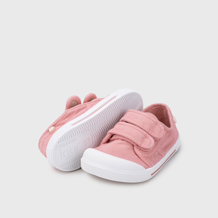 Scarpe in tela concetto barefoot, Rosa